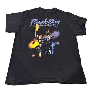 VTG Prince Purple Rain logo T- Shirt size L